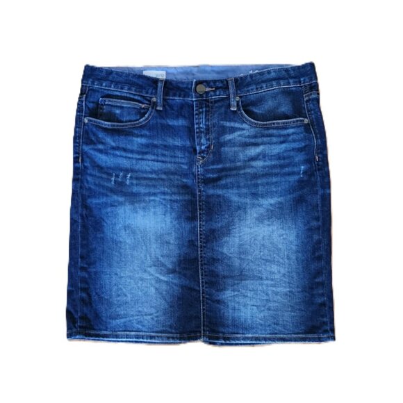 Gap dark wash denim jean skirt 31 12 - Picture 1 of 12